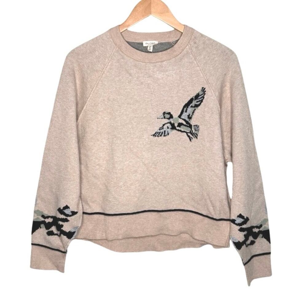 NWT Anthropologie Pilcro The Oaklan cozy knit duck sweater size XXS - Picture 2 of 9
